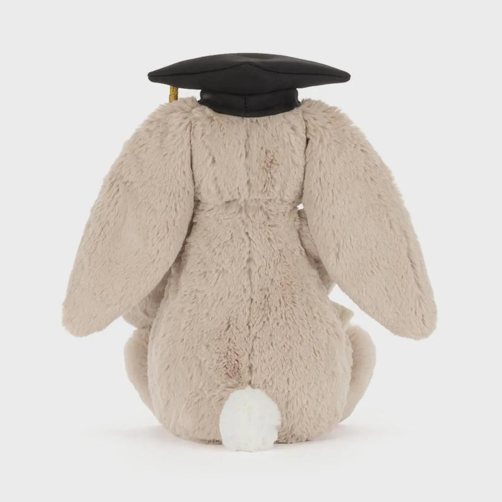Jellycat Imitation Bashful Bunny Graduation Plush Toy with Cap & Diploma (with Dust Bag)